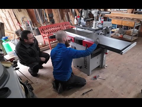 Felder-Service-Techniker stellt 8 Jahre alte Hammer A3 41  Abricht/Dickenhobelmaschine ein!
