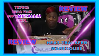 HEAT TRANSFER WAREHOUSE  | TRYING NEW VINYL FROM  HEAT TRANSFER WAREHO