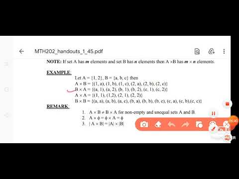 MTH202 |Lecture#11| Relation of Function