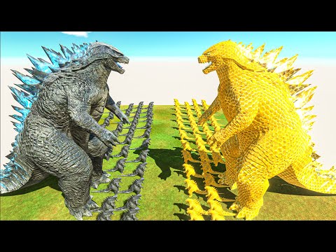 Growing Godzilla War - Legendary Godzilla 2014 vs Honey Godzilla, Size Comparison Godzilla