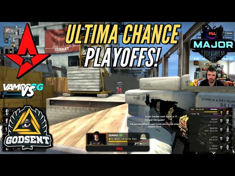 ULTIMA CHANCE!! GODSENT vs ASTRALIS PGL Major Stockholm 2021 - CSGO HIGHLIGHTS | GAULES
