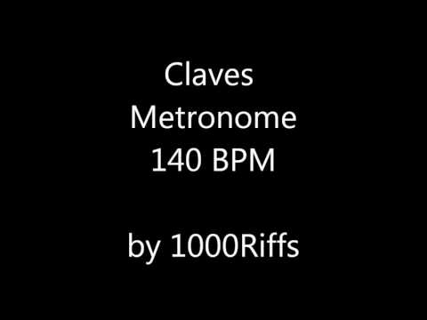 Claves Metronome 140 BPM - Beats Per Minute