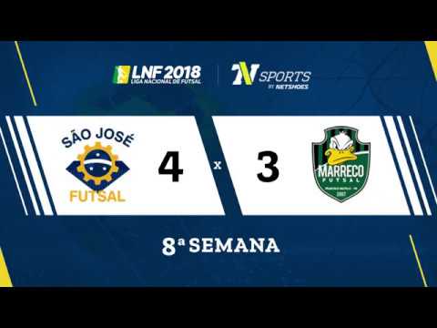 LNF2018 - São José 4 x 3 Marreco - Gols - 8ª Rodada