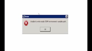 Unable to write inside TEMP environment variable path(Solution)