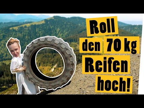 Roll den Traktorreifen den Berg hinauf wie Sisyphos! || Das schaffst du nie!