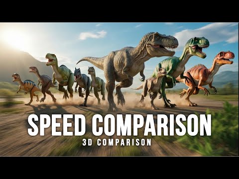 Dinosaur Speed Comparison: T-Rex vs Spinosaurus 3D