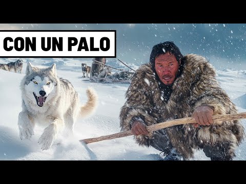 Cómo los INUIT Cazan LOBOS Árticos con SOLO un PALO y su Valentía…