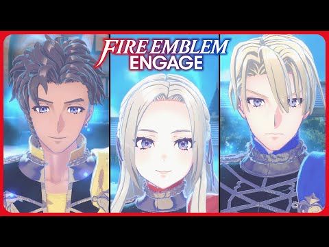Alear and Emblem Edelgard, Dimitri and Claude bond events - Fire Emblem Engage