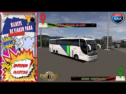 ETS 2 1.42 MOD BUS G6 1200 0400 RSD  MB - LINHA SÃO PAULO X OURO PRETO - VIAÇÃO UTIL