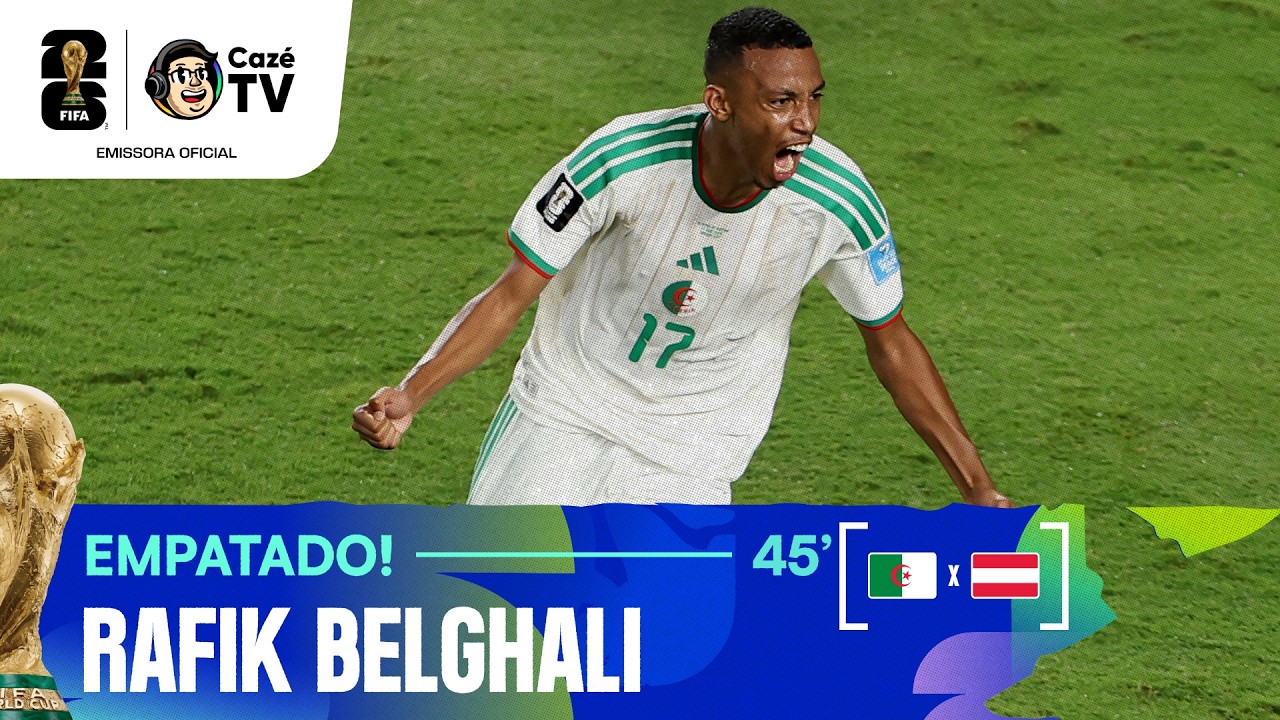 ATÉ A BANDEIRINHA AJUDOU! RAFIK BELGHALI MARCA E EMPATA PARA A ARGÉLIA!