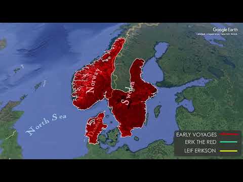 Viking Expansion map on Google Earth