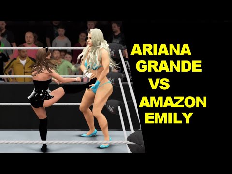 WWE 2K17 Ariana Grande vs Amazon Emily - Iron Finisher