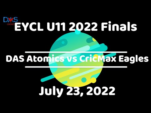 EYCL 2022 U11 Finals (Partial) - DAS Atomics Jr. Blackcaps vs CricMax Eagles, July 23, 2022