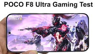POCO F8 Ultra - Gaming Test (PUBG Mobile, Call of Duty Mobile, Asphalt Legends Unite, Injustice 2)