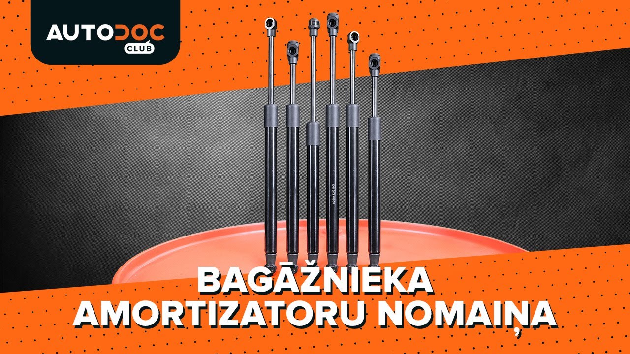 Automašīnas bagāžnieka amortizatoru: kā nomainīt