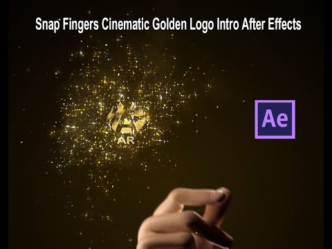 #06  Snap Fingers Cinematic Golden Logo Intro After effects 2020