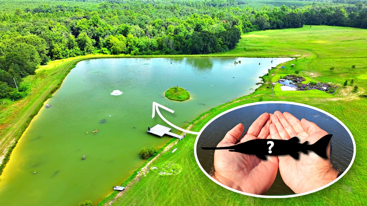 Adding an Extremely Rare Fish to the 5 Acre Pond!