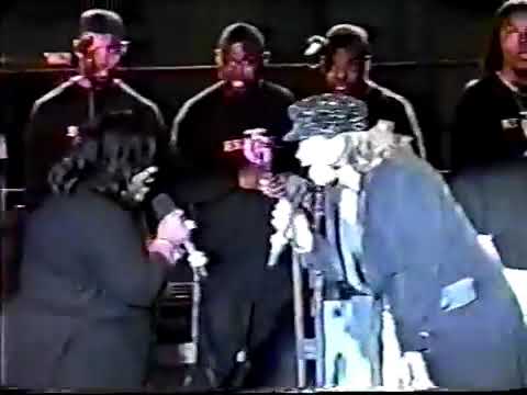 Karen Clark Sheard and Kim Burrell harmonize runs with a young Sangboy singing background.