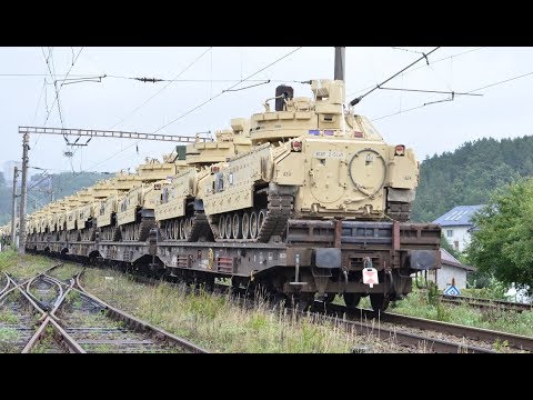 Tren militar Curtici - Suceava Vest - Giurgiu Nord tractat de DB Cargo - 30.06.2018