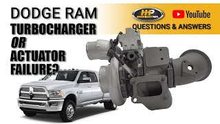 Dodge Ram Cummins 6.7L VGT Turbo Actuator Code - Common Problems Causing VGT Issues