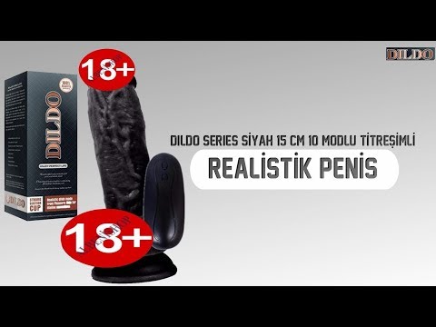 Dildo Series Siyah 15 Cm 10 Modlu Titreşimli Realistik Penis