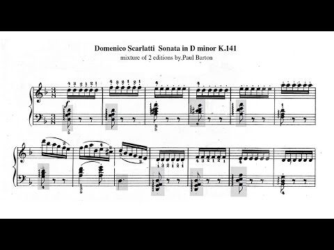 Scarlatti Sonata in D minor K.141 with FREE SHEET MUSIC