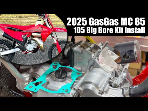 2025 KTM SX 85 / GasGas MC 85 / Husqvarna TC 85 – 105cc Big Bore Kit Install | Part A41549905044