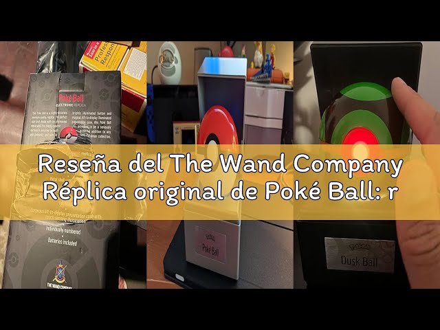 Vídeo relacionado con The Wand Company Réplica original de Poké Ball: réplica auténtica, realista, electrónica, fundida a presión con características de luz de vitrina. Con licencia oficial de Pokémon