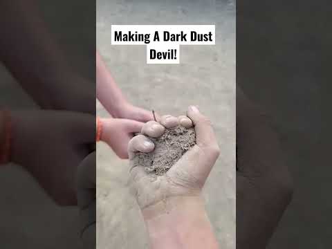 MAKING A DARK DUST DEVIL! #shorts #dustdevil