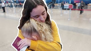 Emotional Goodbye at the Airport with Roberta