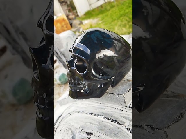 Vídeo relacionado con Daga de obsidiana de Plata Natural de 5"+ Cráneo Tallado Cráneo de Cristal de Cuarzo 1 Pieza
