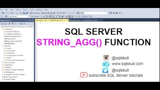 String_Agg() Function in SQL Server