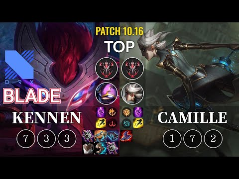 DRX Blade Kennen vs Camille Top - KR Patch 10.16