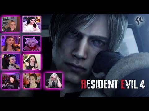 Girls React Leon's Scene in The car - Resident Evil 4 Remake |  #compilation #residentevil4