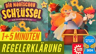 Magischen Schlüssel Regeln Anleitung Brettspiel Kinderspiel des Jahres 2024