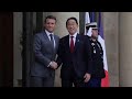 Japanese Prime Minister Kishida arrives for bilateral talks with Macron in Paris