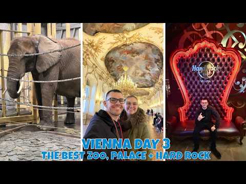 Vienna Day 3 | Schönbrunn Zoo the BEST ZOO WE'VE BEEN TO! Schönbrunn Palace + Hard Rock Cafe!