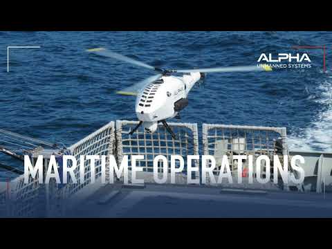 Alpha Unmanned Systems | Mission-proven Maritime Operations with the Alpha A900 Unmanned Helicopter.