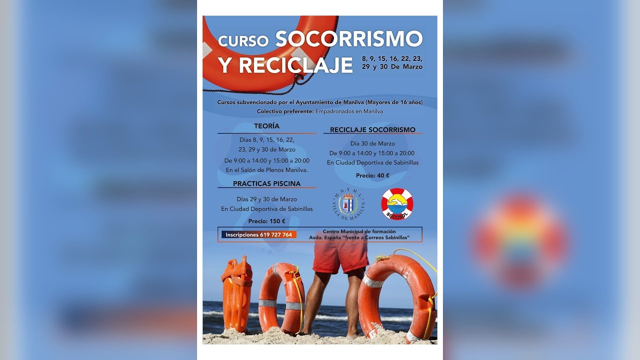Curso socorrismo y reciclaje