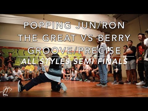 Popping Jun/Ron The Great vs Berry Groove/Precise | All Styles Semi | The Gr818ers: #AFA7 | #SXSTV