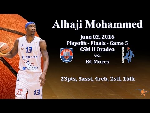 Alhaji Mohammed vs. CSM U Oradea - Jun 02, 2016