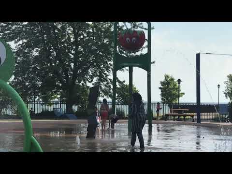 Beckett at Seacliff Park Splash Pad June 29, 2019