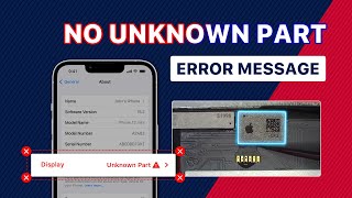 How to Remove iPhone (12 mini/13/13 mini) Unknown Part Alert by Aftermarket Screens