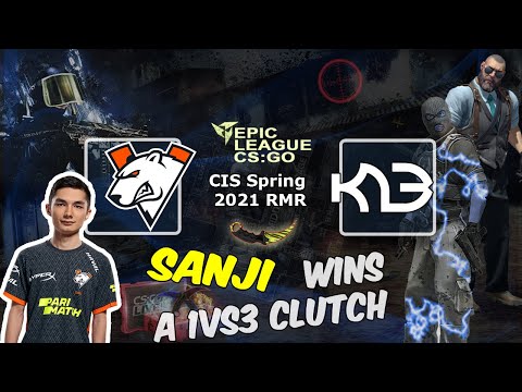 SANJI wins a 1vs3 clutch, Virtus.pro vs K23, EPIC League CIS 2021