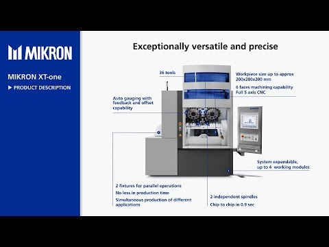 MIKRON - XT-one - Product movie machining center Bearbeitungszentrum