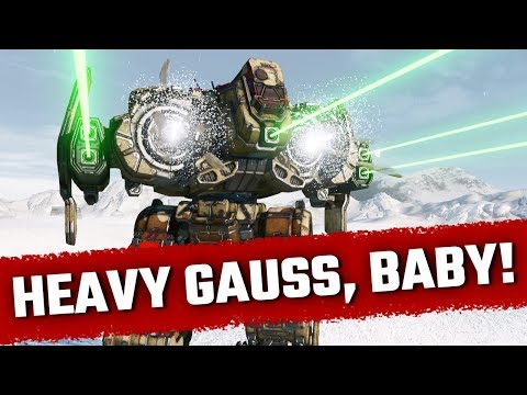 Uncontested Heavy Gauss Fafnir  - Mechwarrior Online Live Stream Highlight