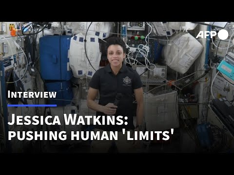 Jessica Watkins, US astronaut at the ISS: pushing human 'limits' | AFP