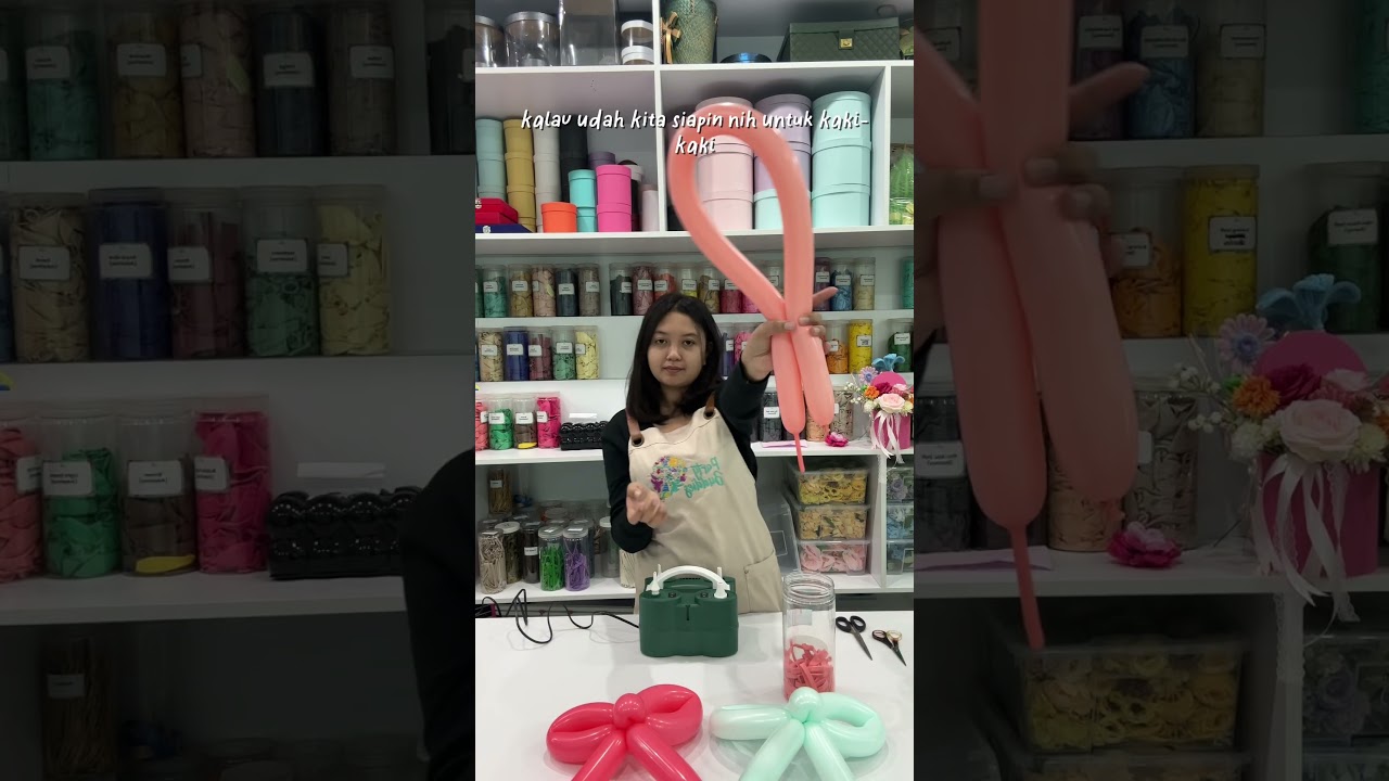 Bikin balon pita super gampang! ✨ #dekor #balon