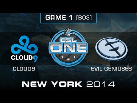 Cloud9 vs. Evil Geniuses - Semifinal Game 1 - ESL One New York 2014 - Dota 2