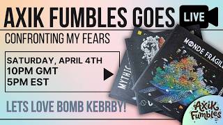 LIVESTREAM - Confronting my Fears - lets try and love bomb Kerby Rosanes books